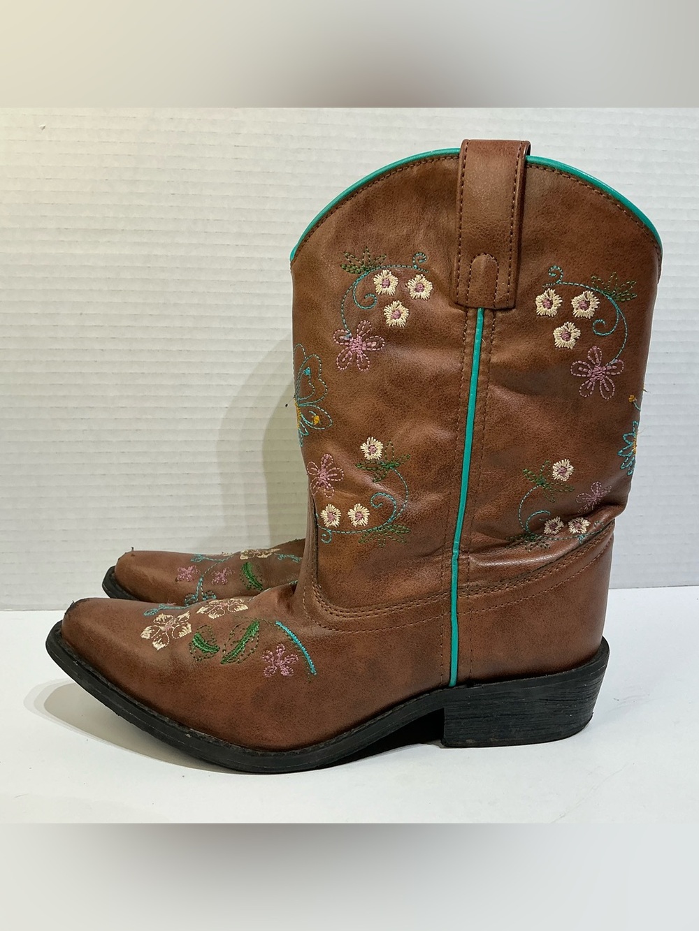Girls 3Y Shyanne Floral Embroidered Western Cowboy Boots Boho Chic Festival